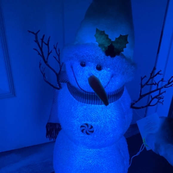 NWT 24" LED Light Changing Snowman Standing Figure - Picture 8 of 9